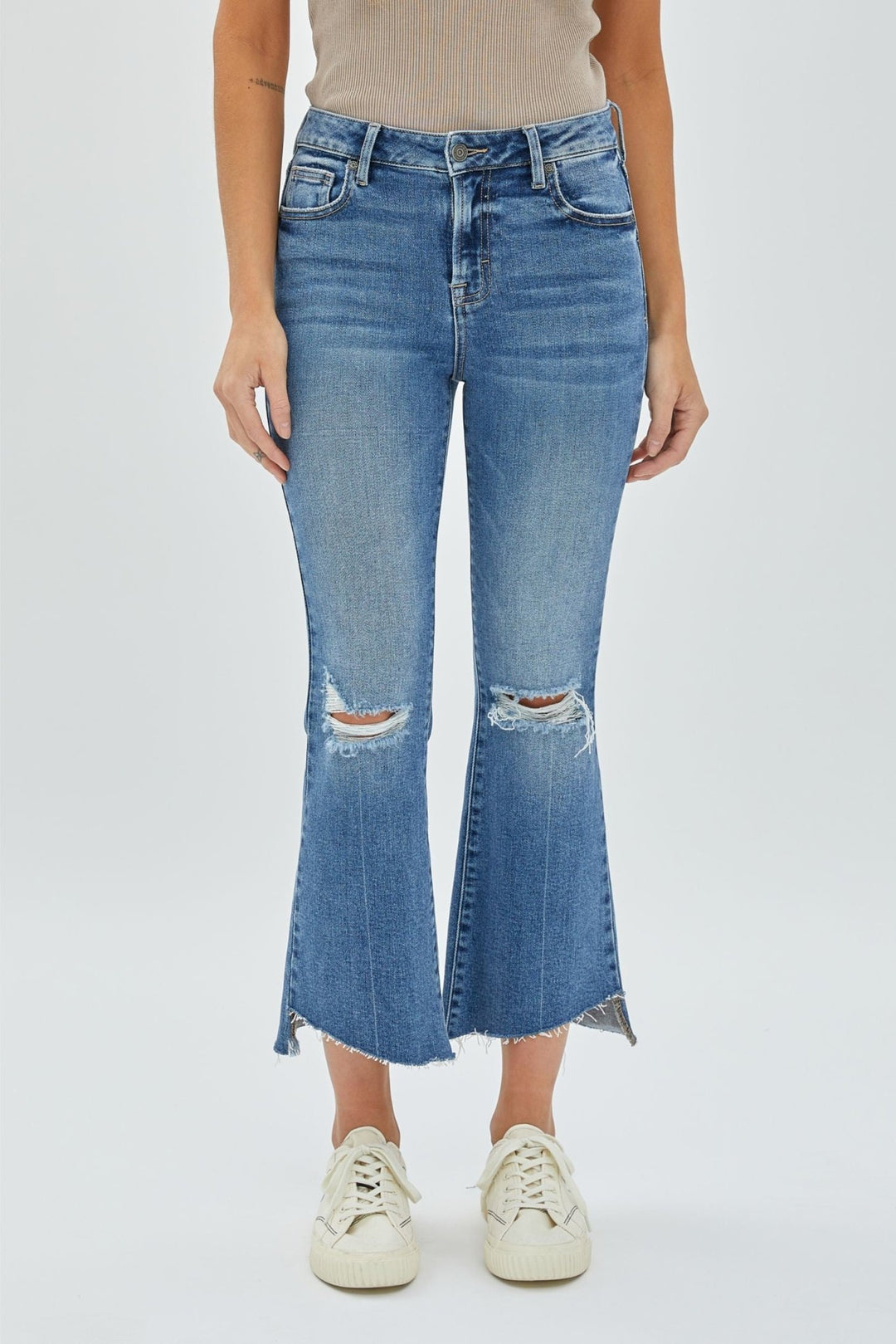 HiddenHappi Crop Jeans - Polish Boutique