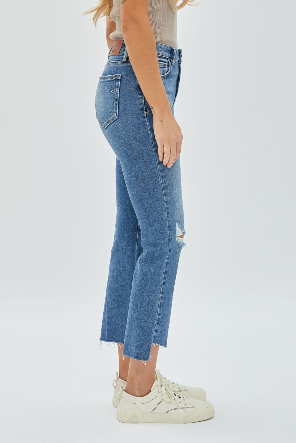 HiddenHappi Crop Jeans - Polish Boutique