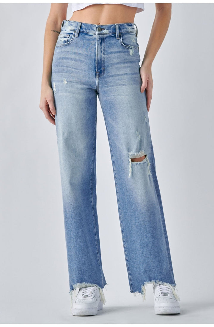 HiddenLogan Distressed Denim - Polish Boutique