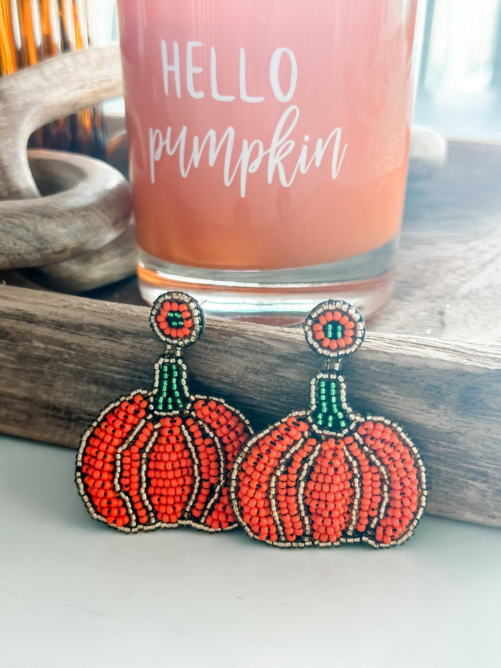 Polish BoutiquePumpkin Beaded Earrings - Polish Boutique