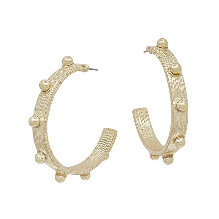 Polish BoutiqueWylie Gold Hoop Earrings - Polish Boutique