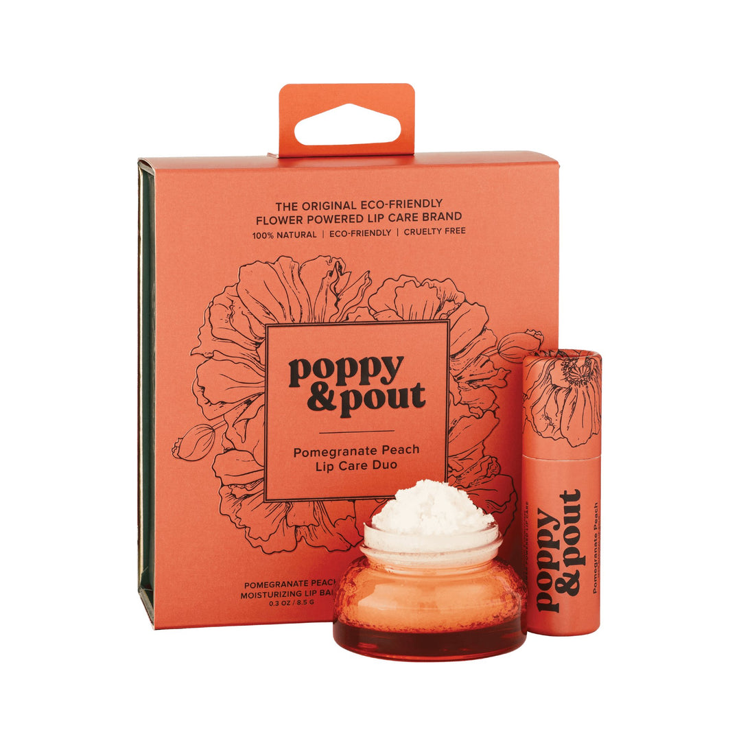 Poppy & PoutLip Set, Pomegranate - Polish Boutique