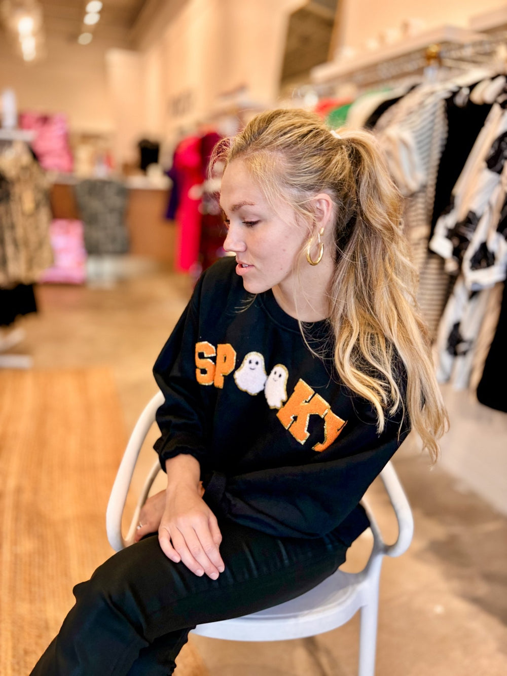 She + SkySpooky Sweatshirt - Polish Boutique