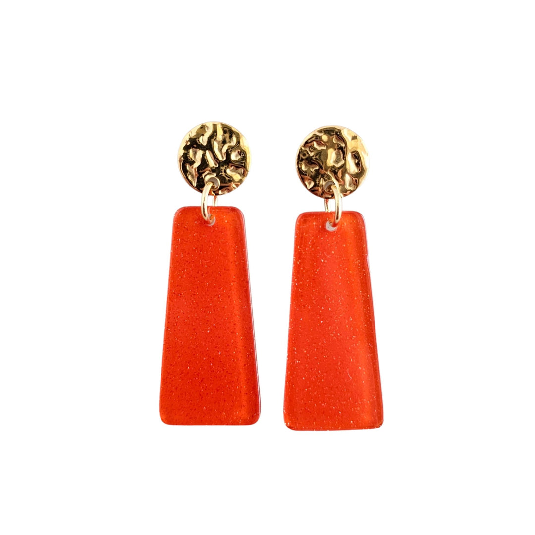 Spiffy & SplendidMia Orange Earrings - Polish Boutique