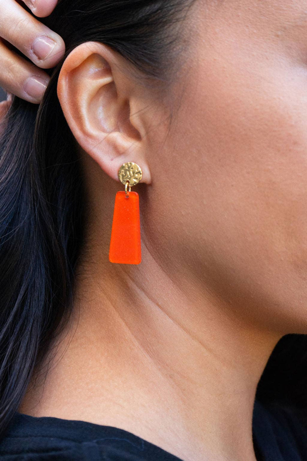 Spiffy & SplendidMia Orange Earrings - Polish Boutique