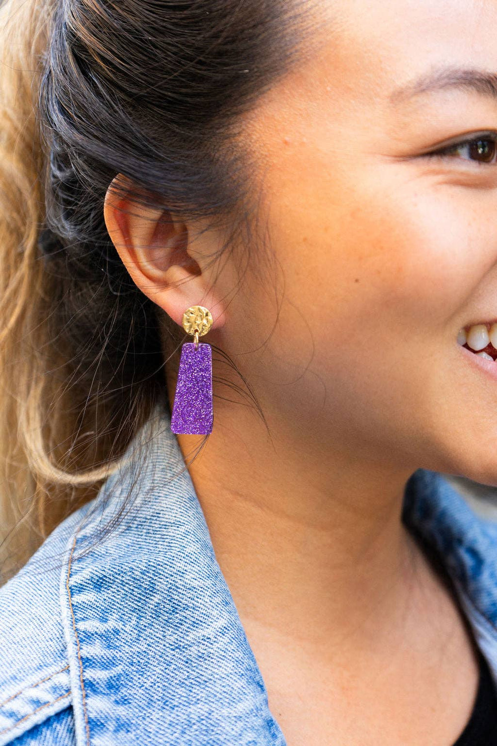 Spiffy & SplendidMia Purple Earrings - Polish Boutique