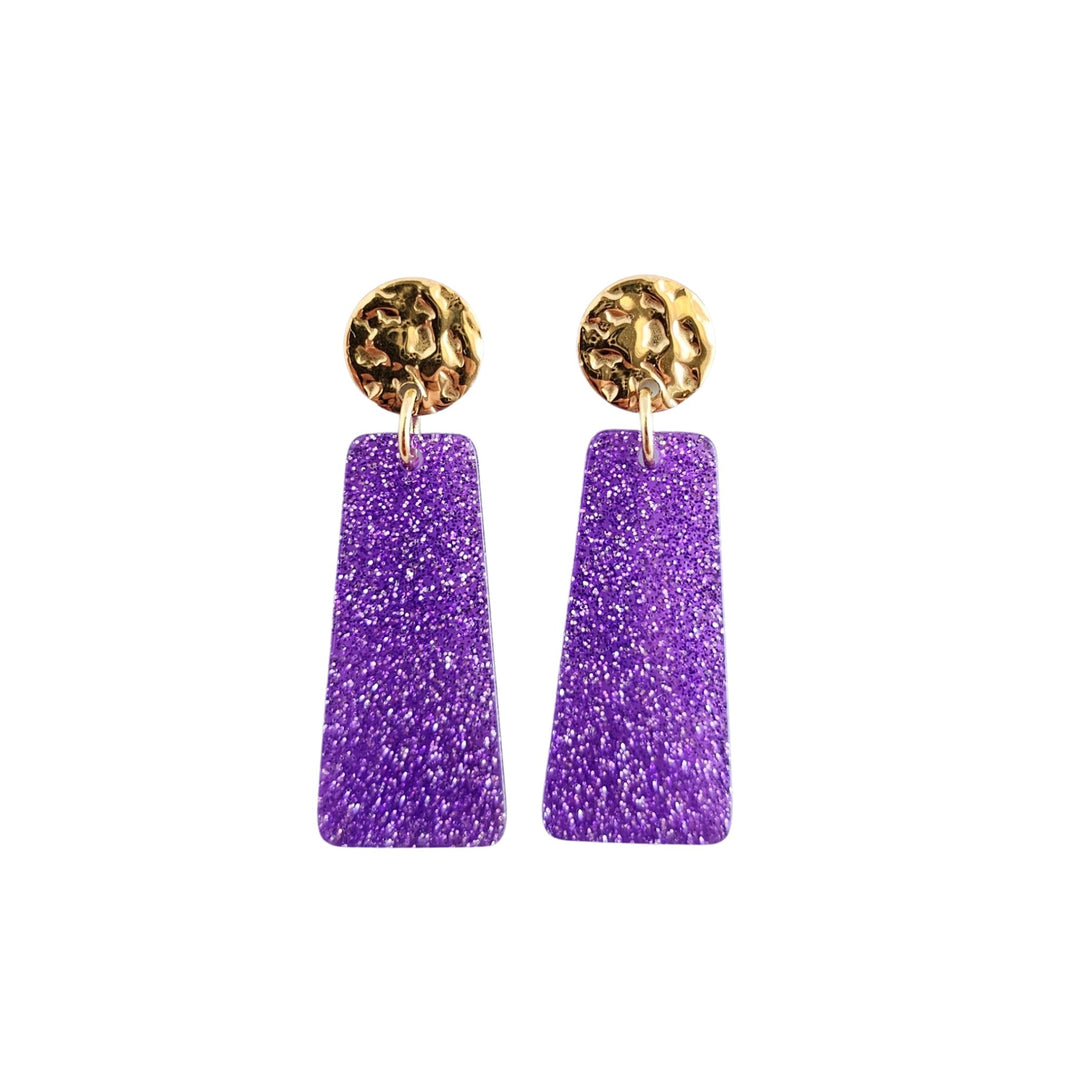 Spiffy & SplendidMia Purple Earrings - Polish Boutique