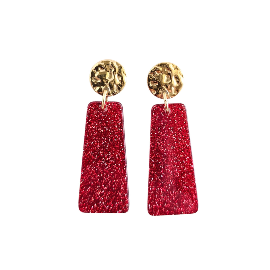 Spiffy & SplendidMia Red Earrings - Polish Boutique