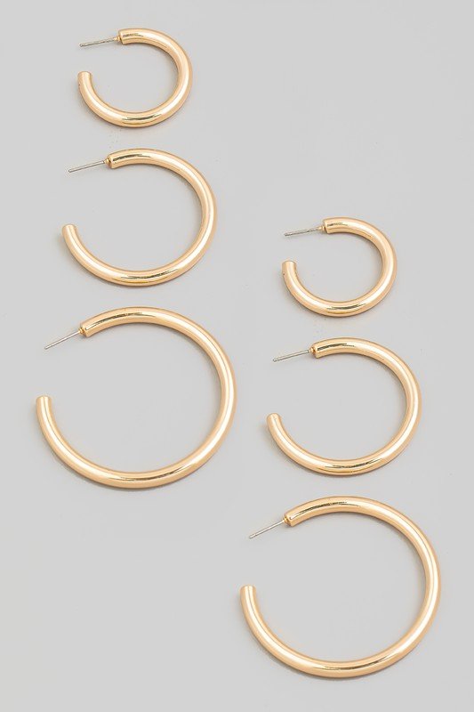 Polish BoutiqueHoop Earrings (three sizes) - Polish Boutique